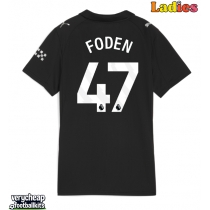 Manchester City Phil Foden #47 Replica Away Shirt Ladies 2025-26 Short Sleeve